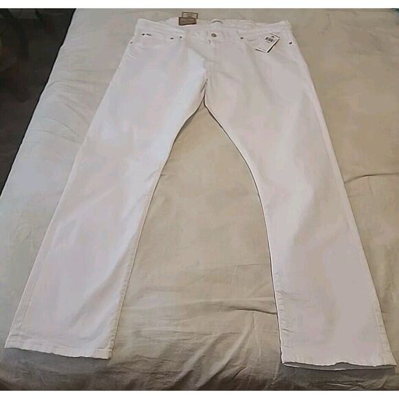 Polo Ralph Lauren The Varick Slim Straight Stretch White Jeans, Men’s 40x32, NWT - Picture 2 of 16